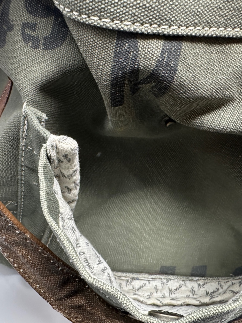 Mona B bag - Mona B tote - canvas tote military bag - Picture 6 of 16